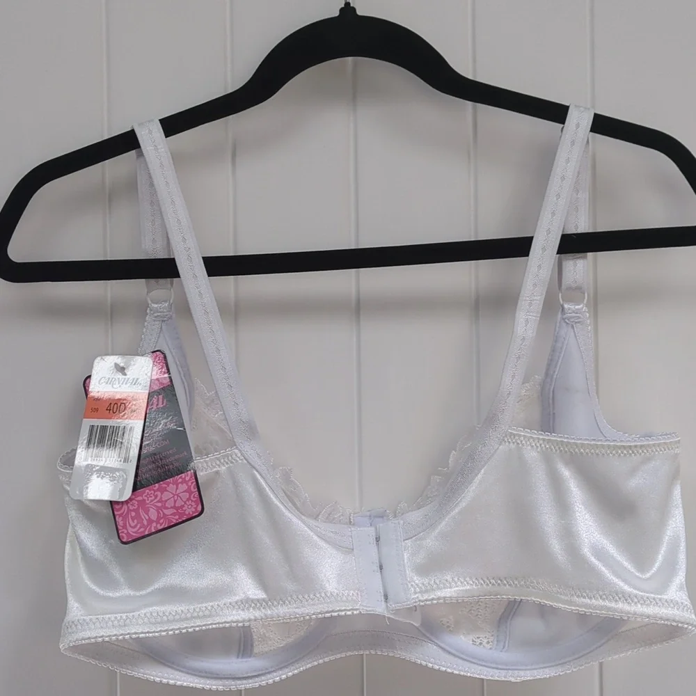 Carnival White Lace Bra 40D - Picture 4 of 5